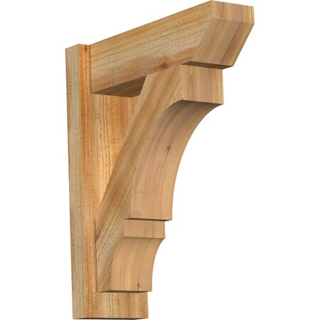 Ekena Millwork Balboa Slat Rough Sawn Outlooker, Western Red Cedar, 6"W x 18"D x 22"H OUT06X18X22BOA06RWR
